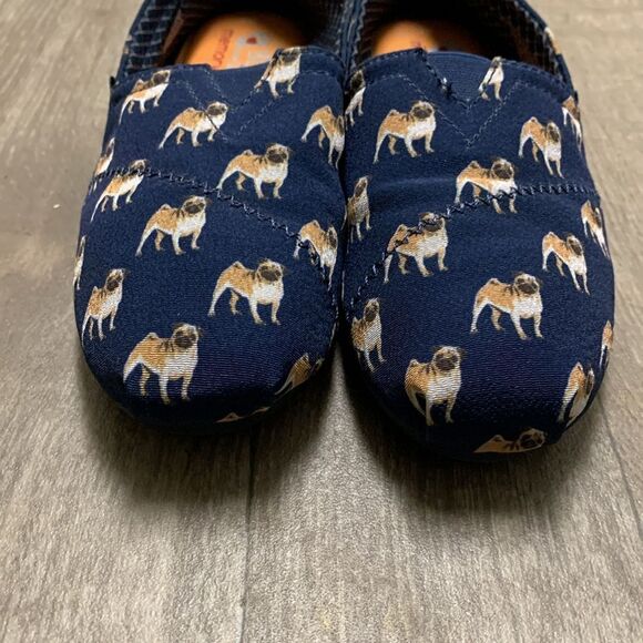 Womens BOBS From Skechers Puggin Around Dog Print  Slip On Comfort Shoes‎ - Picture 4 of 8